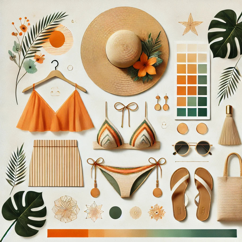Paleta de cores harmoniosa nos looks de verão