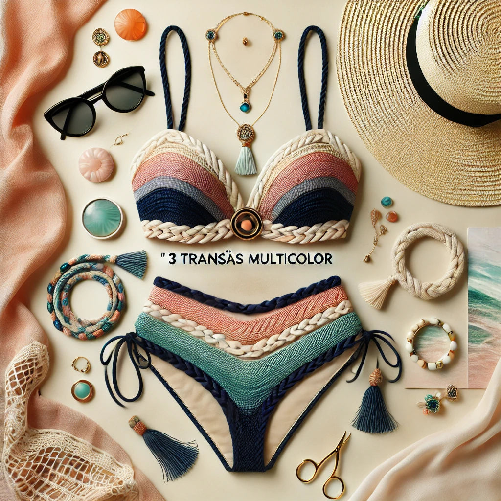 Biquínis e maiôs em tons terrosos para um look natural