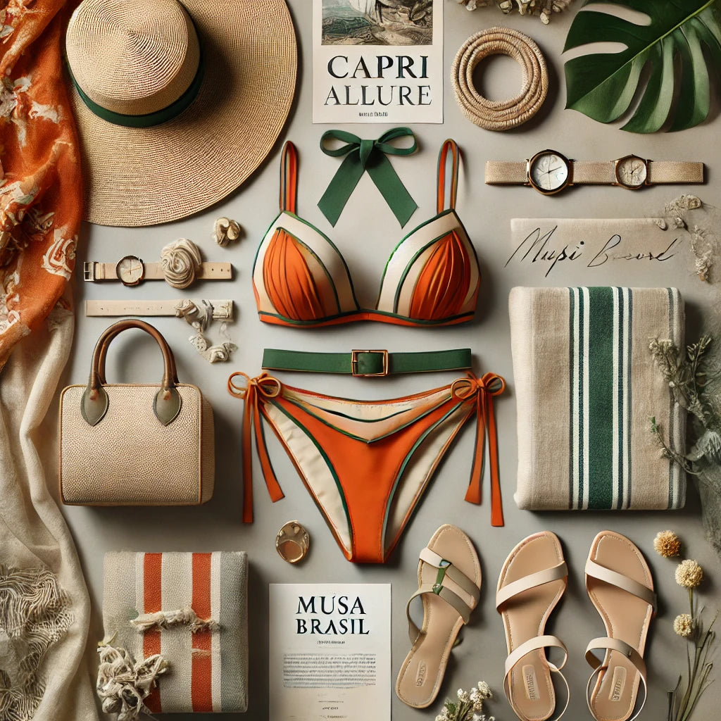 Guarda-roupa de verão sofisticado no estilo Capri Allure
