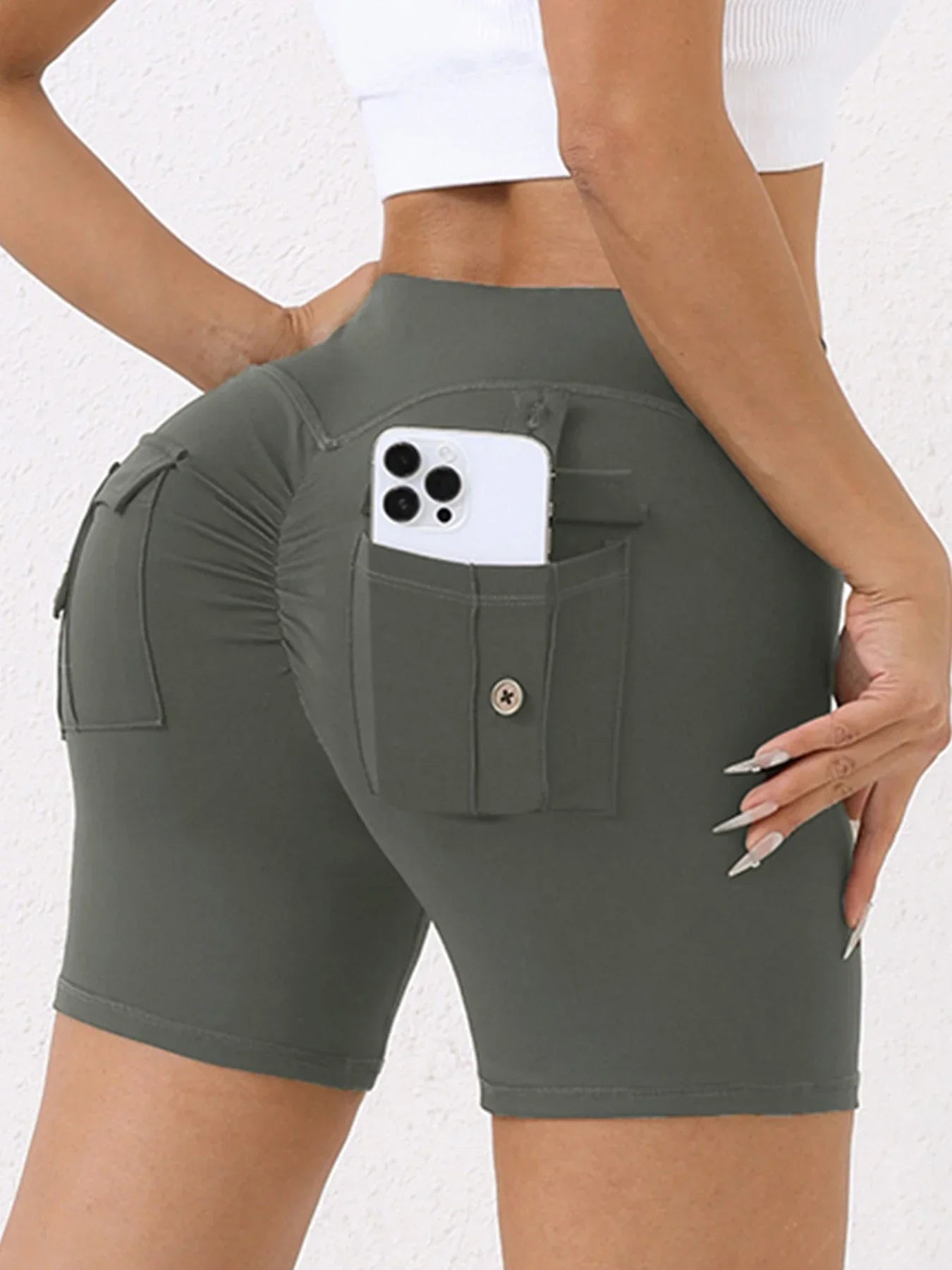 Short Legging Sem Costura - Com Bolso