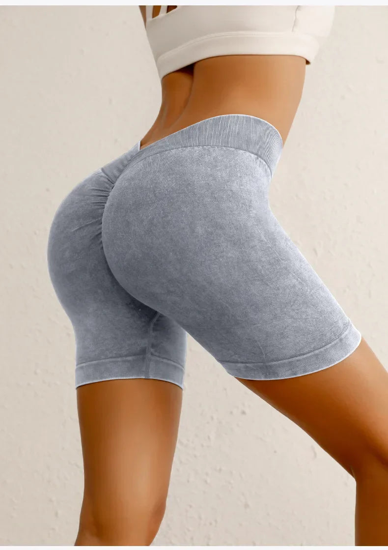 Short Legging Sem Costura com Cintura V