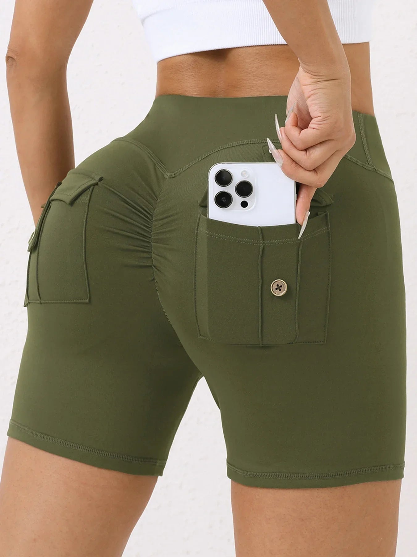 Short Legging Sem Costura - Com Bolso