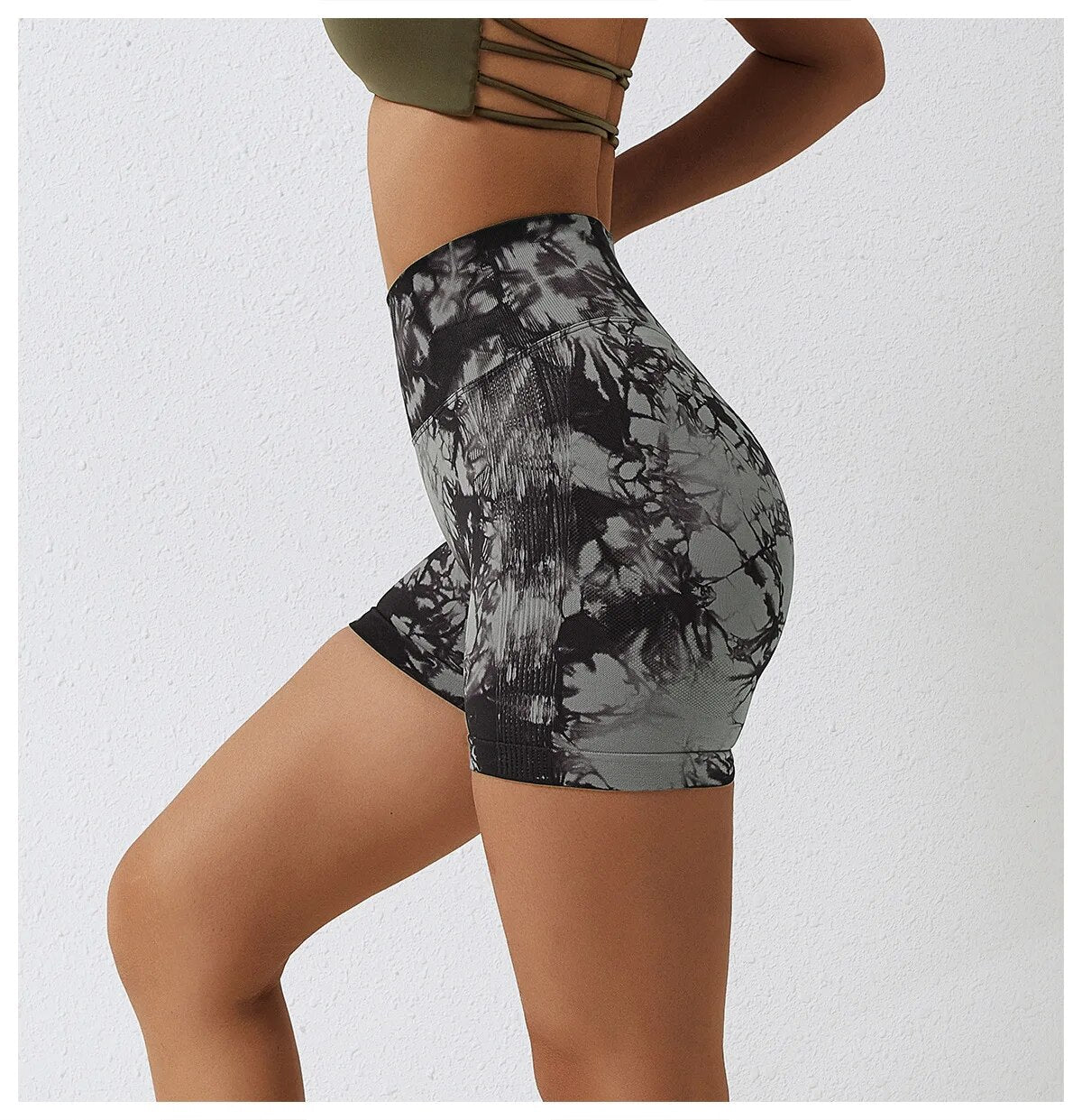 Short Legging Sem Costura - Tie Dye