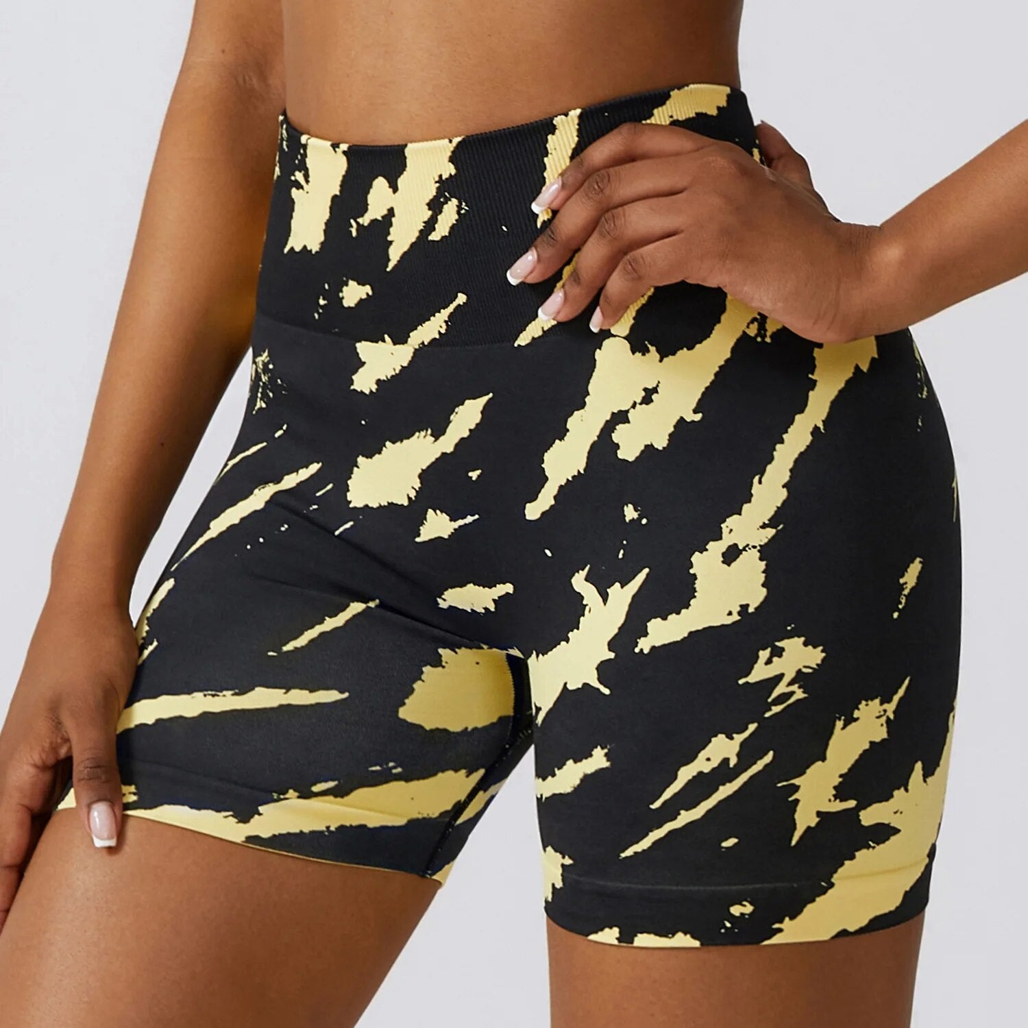 Short Legging Sem Costura - Zebra