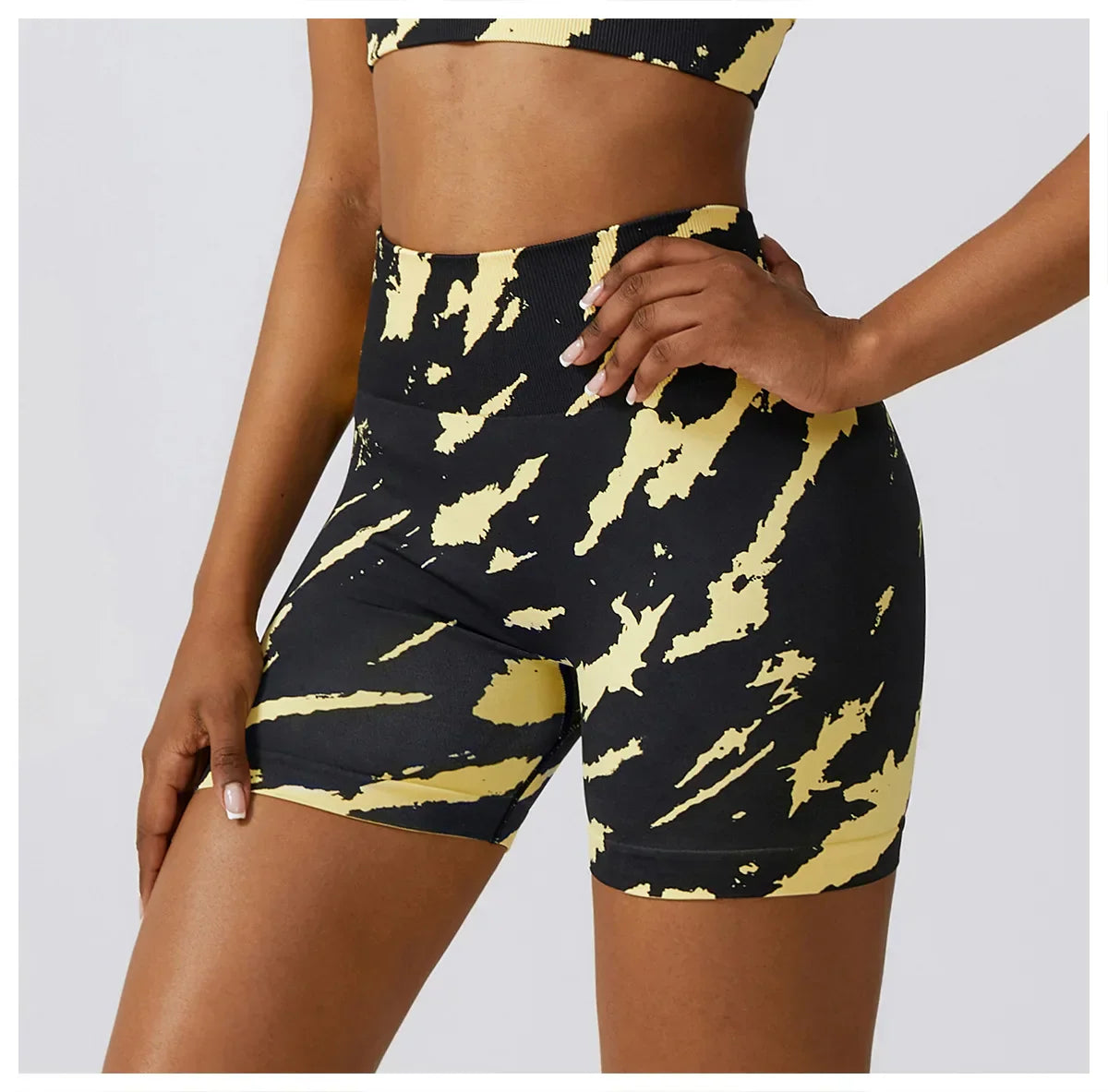 Short Legging Sem Costura - Zebra
