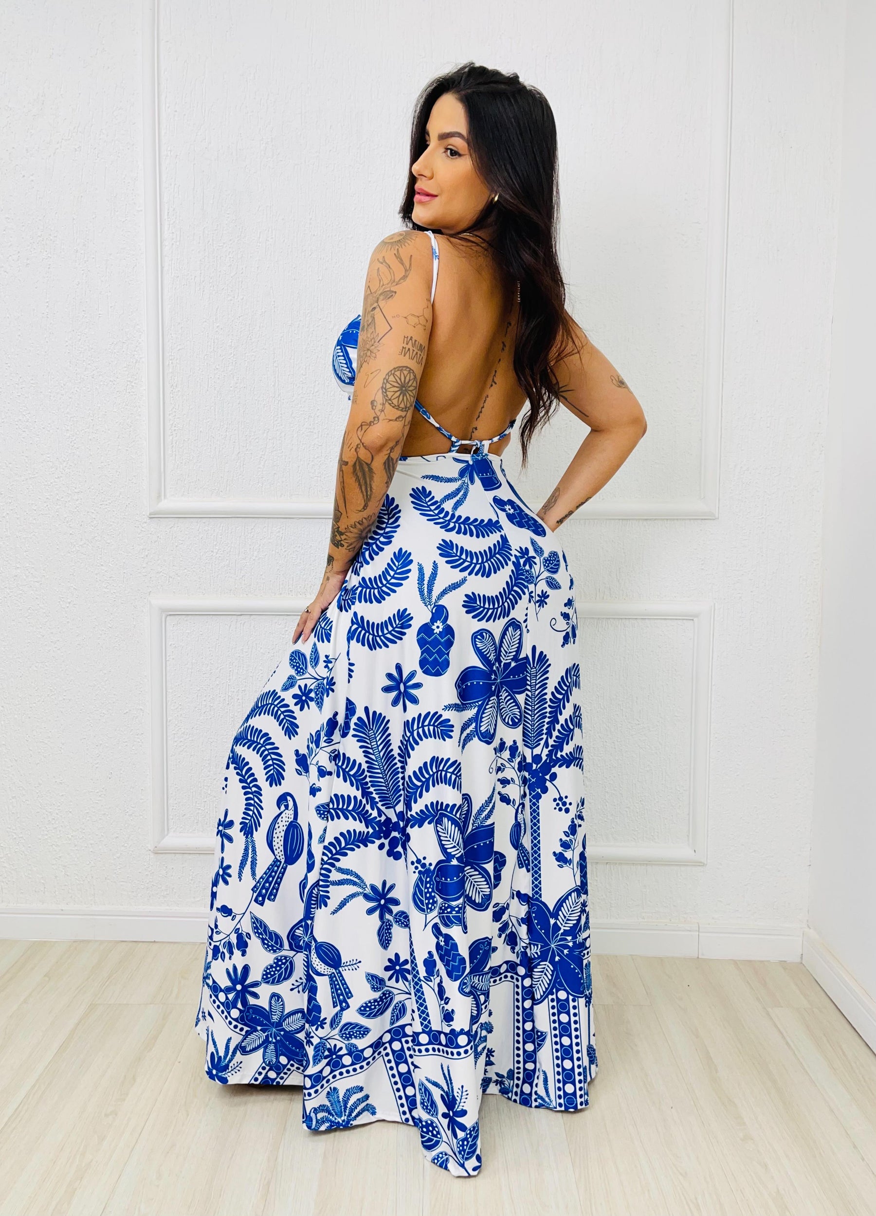 Vestido Longo Isabela Grécia - Musa Brasil