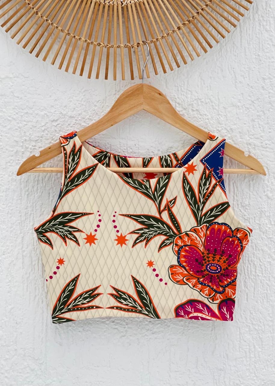 Cropped Aura Euforia Floral