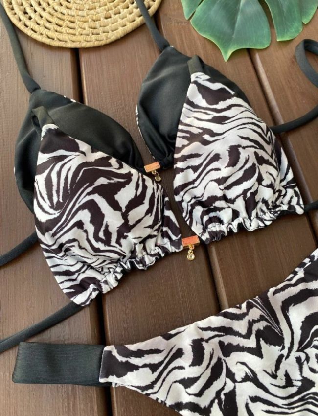 Biquíni Fita Larga - Zebra