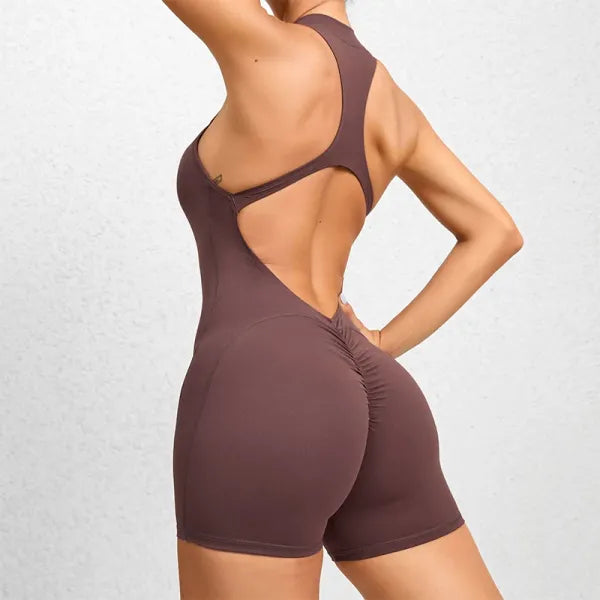 Macacão Esportivo Feminino Curto – Yoga e Treino