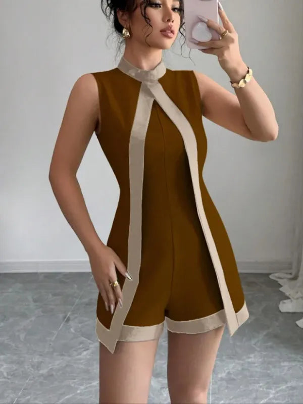 Macacão Bodycon Elegante Sem Costas | Cintura Alta Franzida