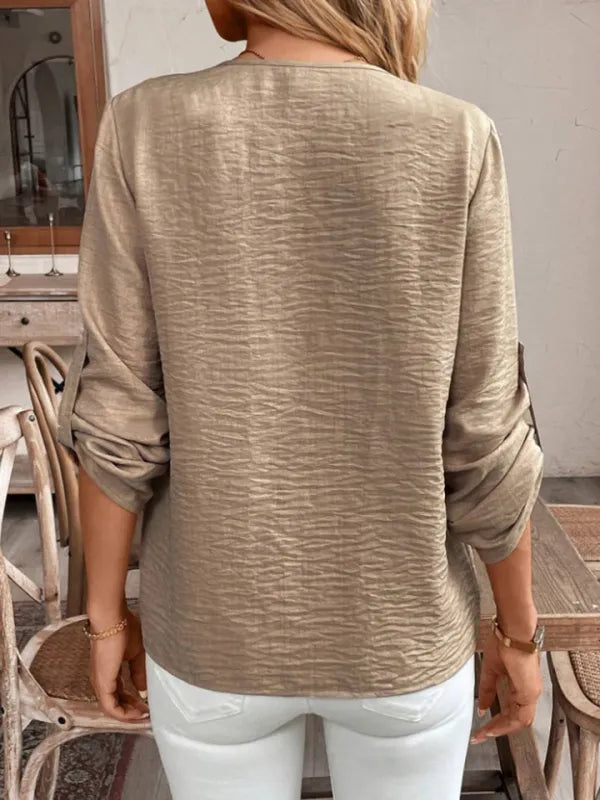Camisa Feminina Decote V | Look Casual Elegante
