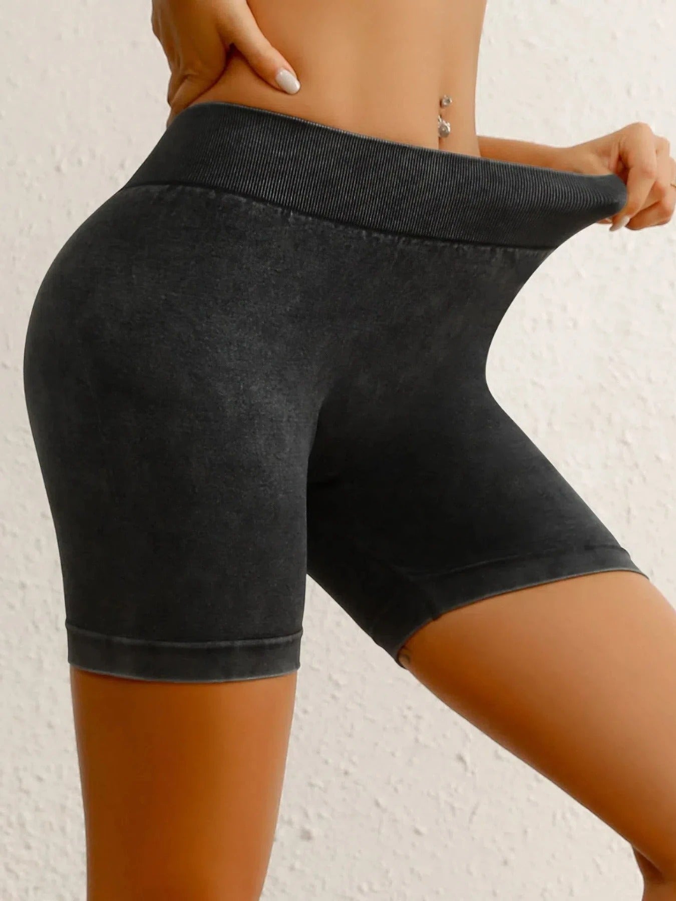 Short Legging Sem Costura com Cintura V