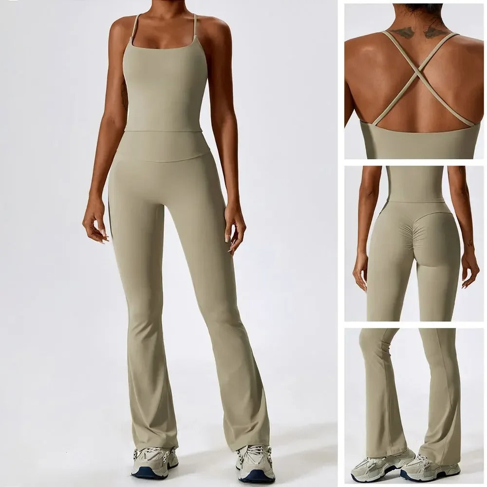 Conjunto Academia Sem Costura - Flare