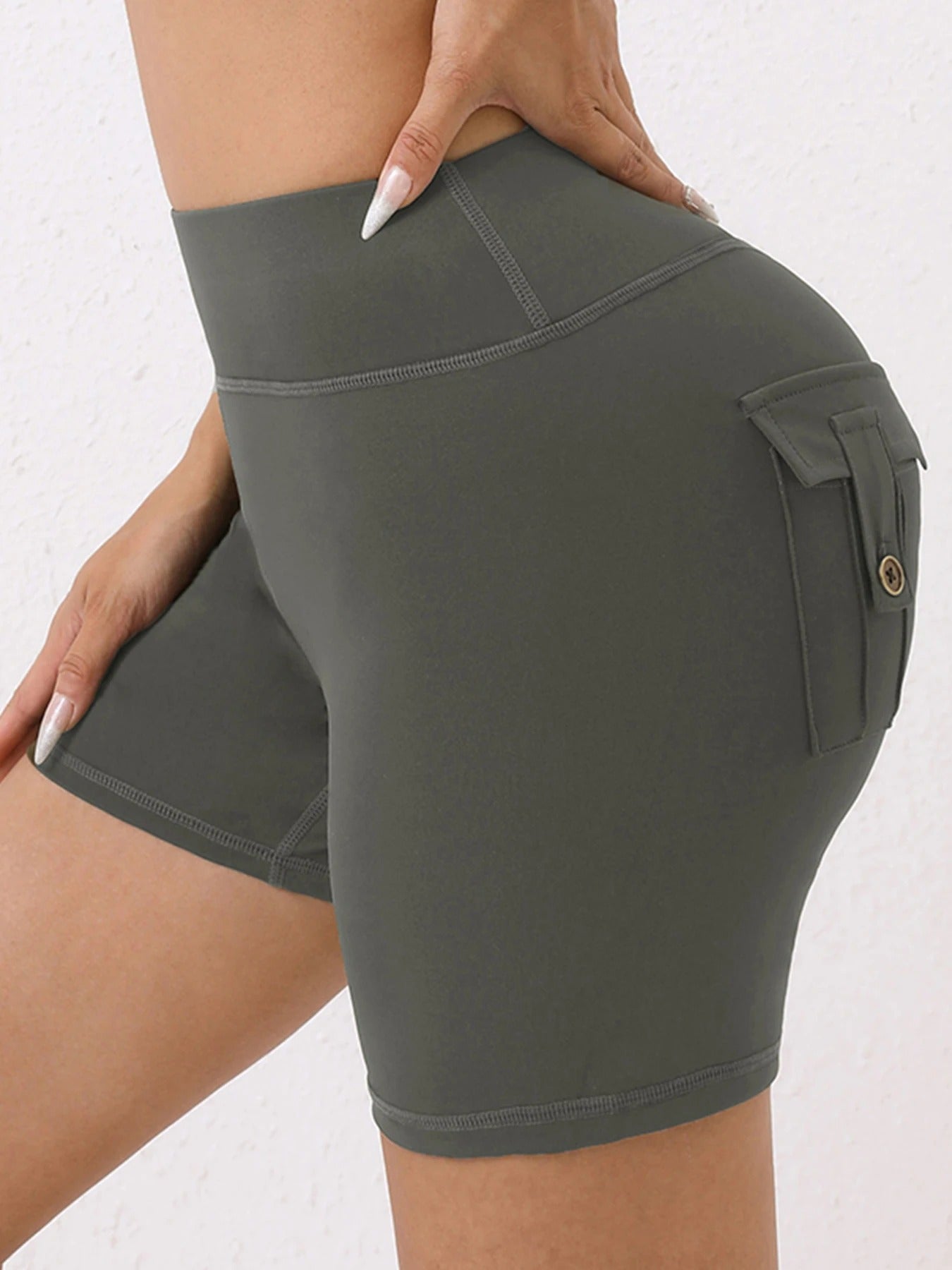 Short Legging Sem Costura - Com Bolso