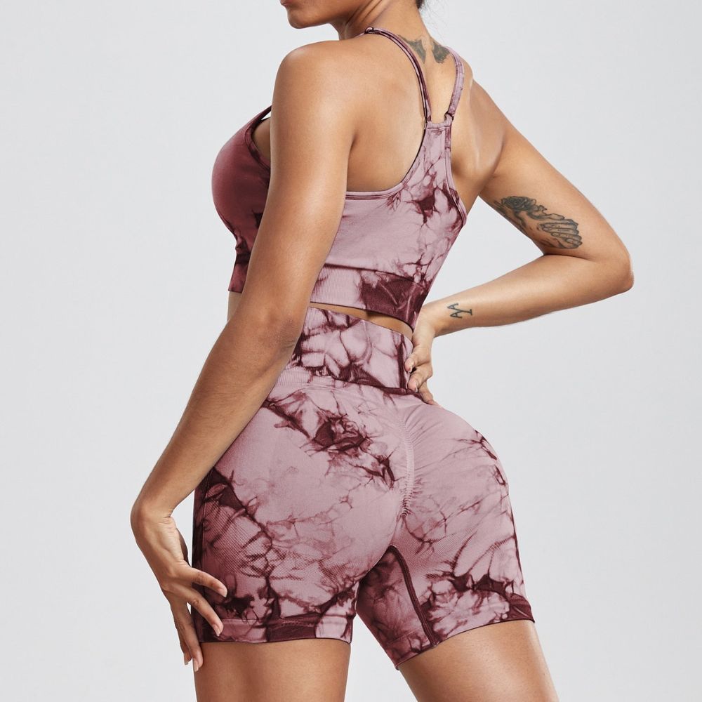Conjunto Academia Sem Costura - Tie Dye