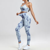 Conjunto Academia Sem Costura - Tie Dye