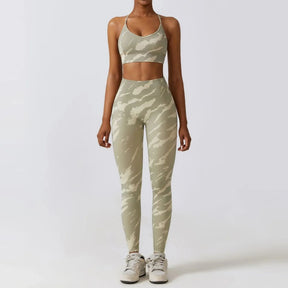 Conjunto Academia Sem Costura - Zebra
