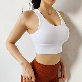 Top Esportivo Feminino Push Up Yoga Secagem Rápida P ao EGG