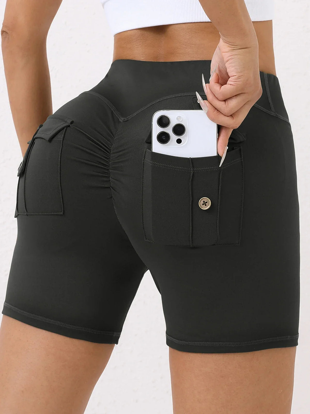 Short Legging Sem Costura - Com Bolso