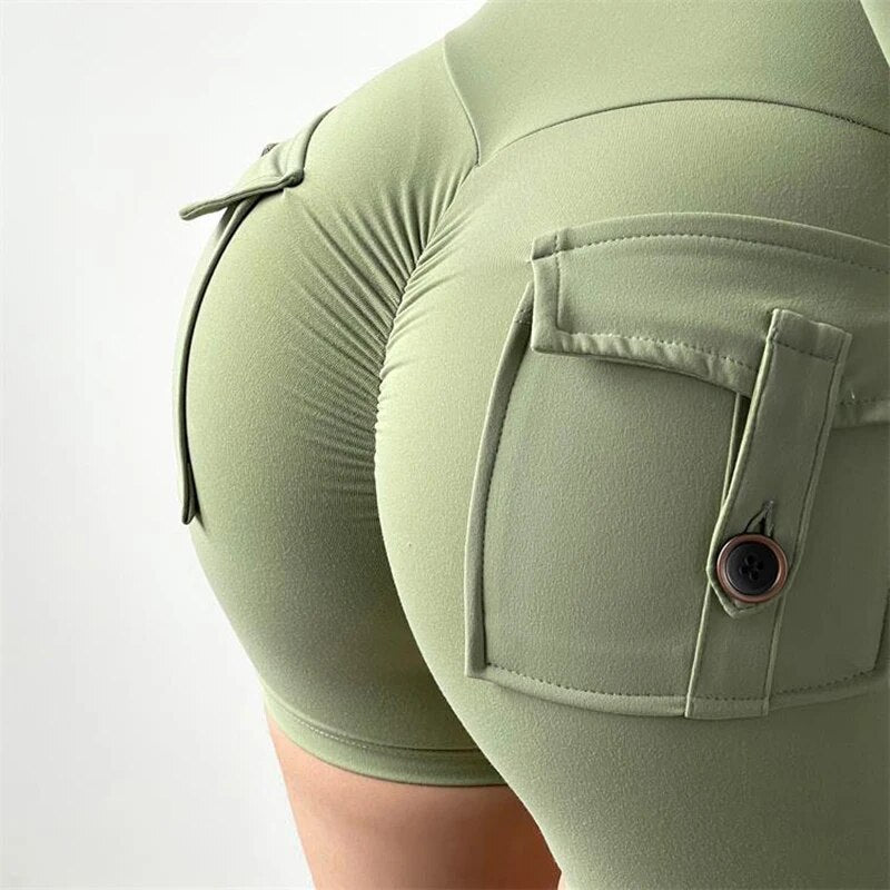 Short Legging Sem Costura - Com Bolso