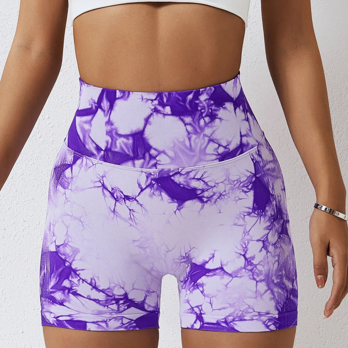 Short Legging Sem Costura - Tie Dye