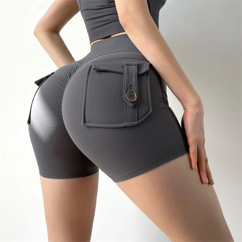 Short Legging Sem Costura - Com Bolso