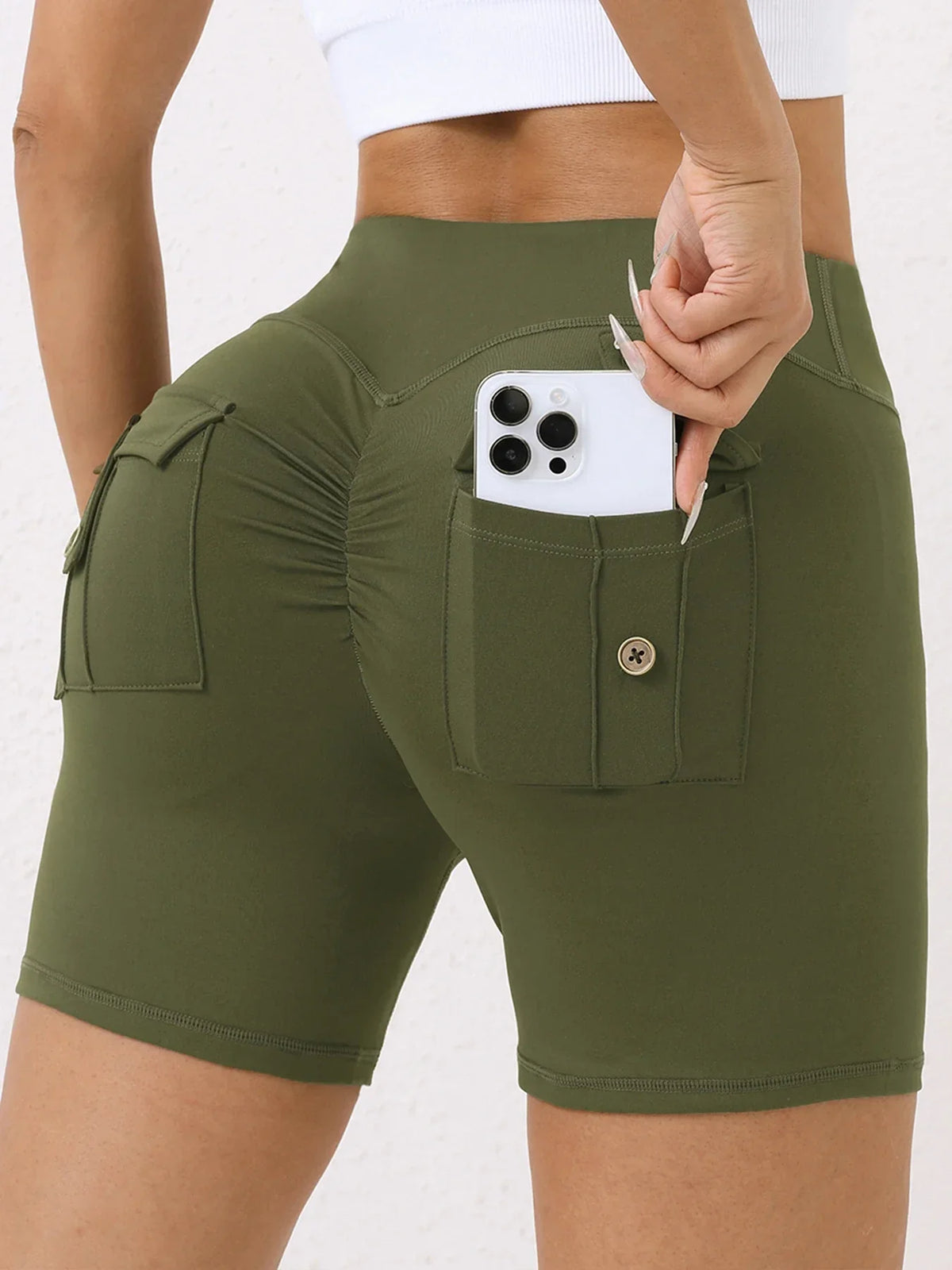 Short Legging Sem Costura - Com Bolso