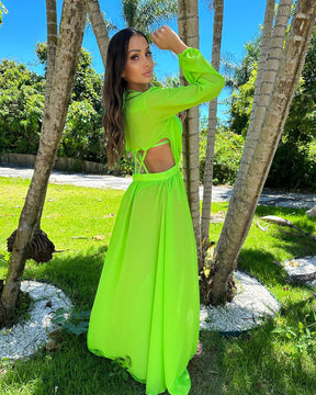 Saída de Praia Diamond - Verde Neon