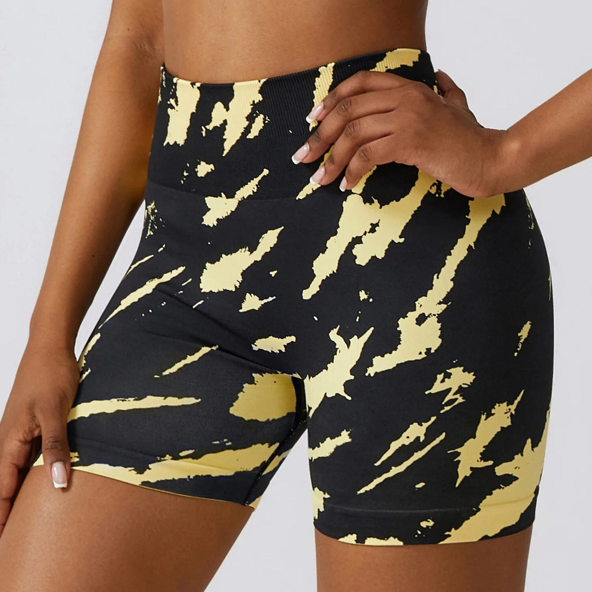 Short Legging Sem Costura - Zebra
