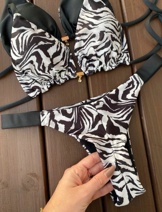 Biquíni Fita Larga - Zebra