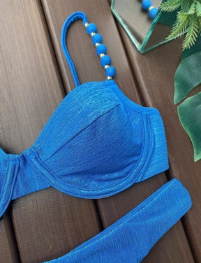 Biquíni Meia Taça Bali - Azul Náutico