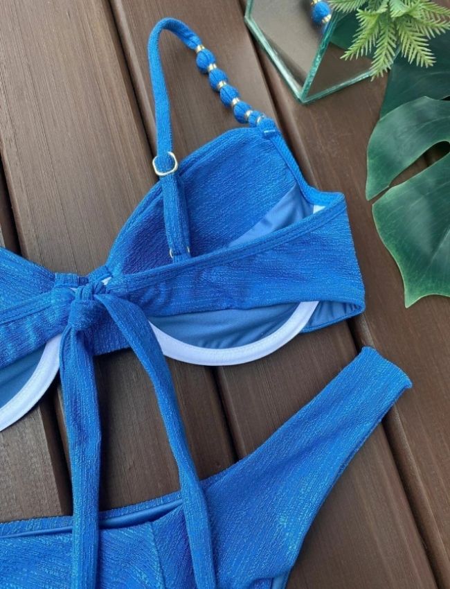 Biquíni Meia Taça Bali - Azul Náutico
