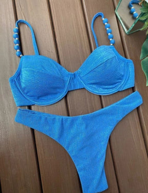 Biquíni Meia Taça Bali - Azul Náutico