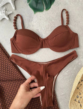 Biquíni Meia Taça Bali - Marrom