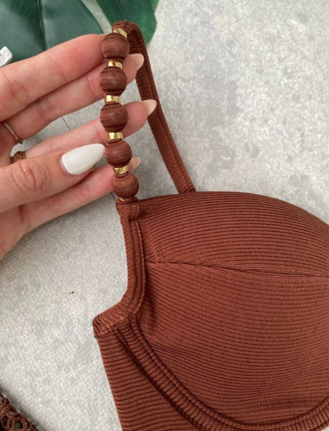 Biquíni Meia Taça Bali - Marrom