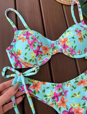 Biquíni Meia Taça - Flores