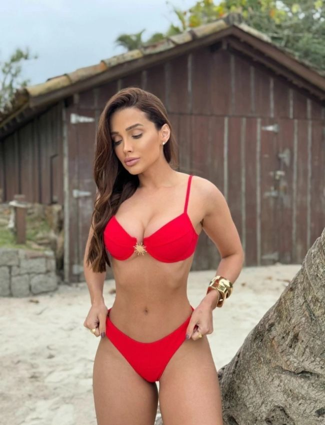 Biquíni Meia Taça Sol - Vermelho