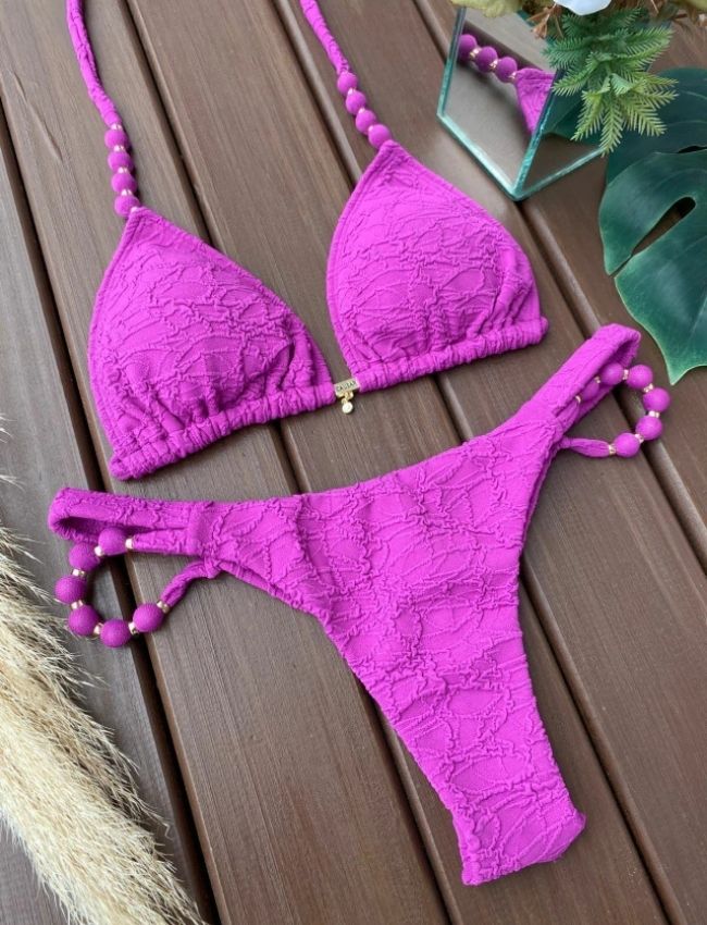 Biquíni Texturizado Constantinopla - Roxo