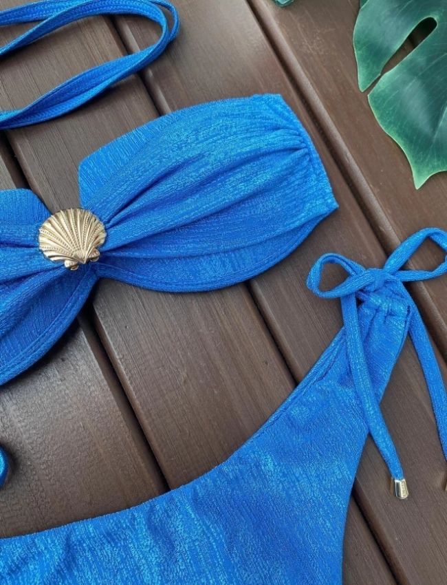 Biquíni Tomara que Caia Bali - Azul Náutico