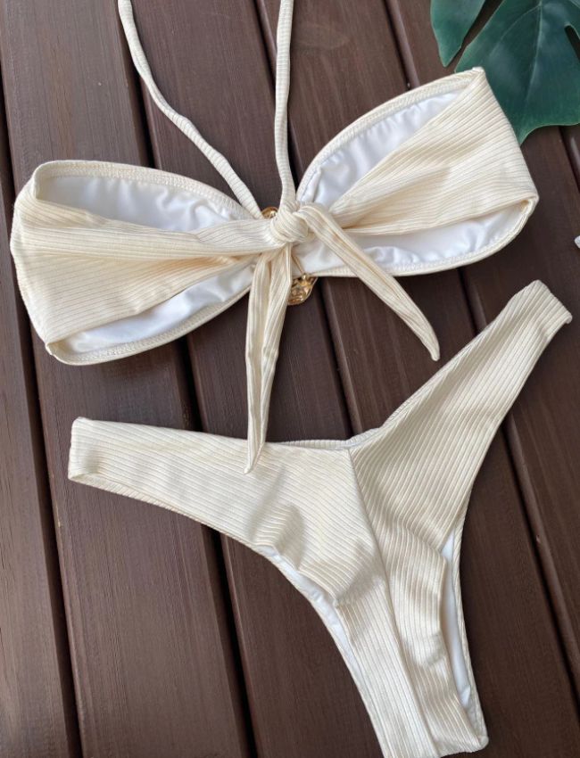 Biquíni Tomara Que Caia Canelado - Off White