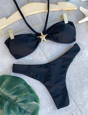 Biquíni Tomara Que Caia Estrela - Preto