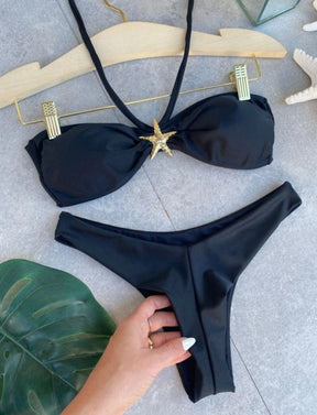 Biquíni Tomara Que Caia Estrela - Preto