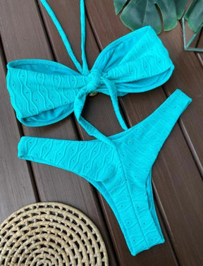 Biquíni Tomara Que Caia Texturizado - Turquesa