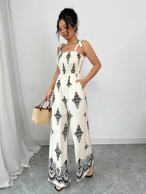 Macacão Boho Paisley Perna Larga | Musa Brasil