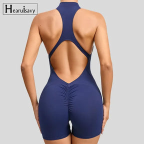 Macacão Esportivo Feminino Curto – Yoga e Treino