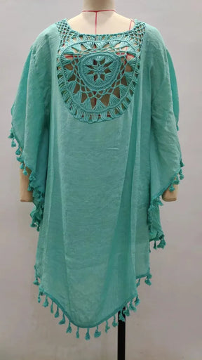 Saída de Praia Crochê Feminina | Cover-Up Elegante