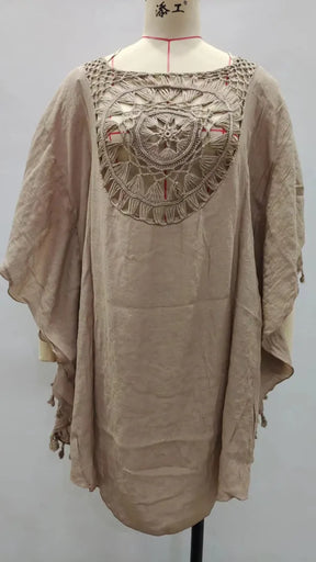 Saída de Praia Crochê Feminina | Cover-Up Elegante