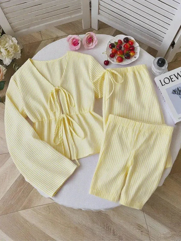 Conjunto Feminino Regata Listrada + Calça Pantalona