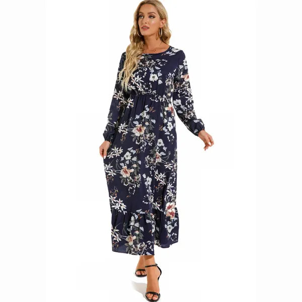 Vestido Longo Chiffon Floral Boho | Musa Brasil