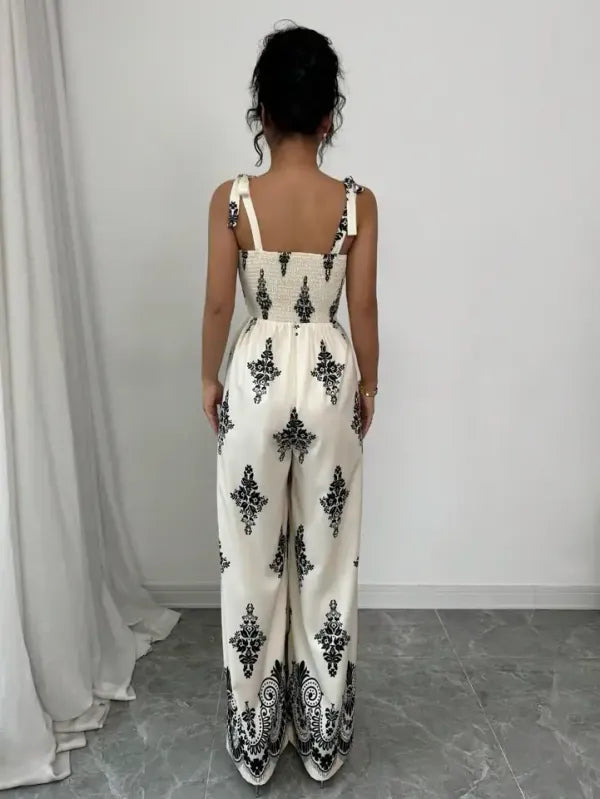 Macacão Boho Paisley Perna Larga | Musa Brasil